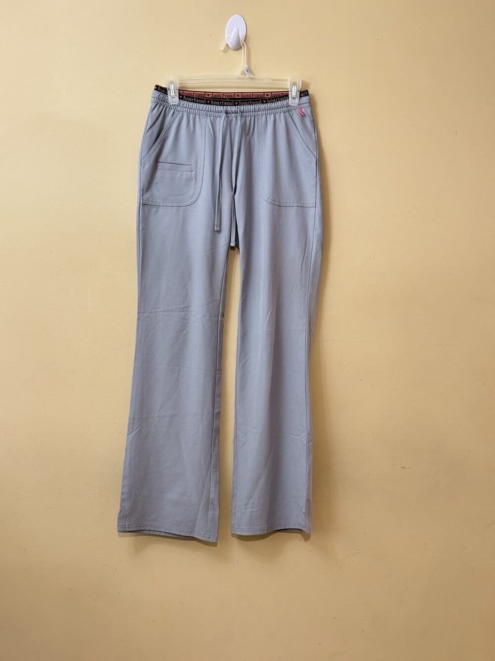 Medical Athleisure Clinical Uniform Scrub Heartsoul Grey Flare Scrub Pants XS